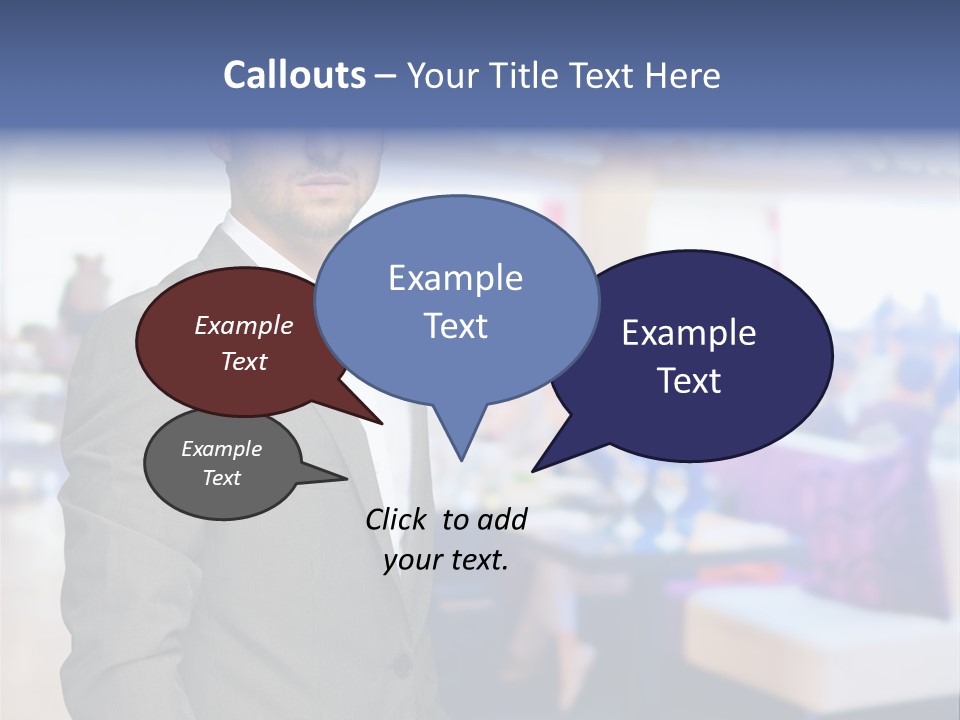 Suit  Stand PowerPoint Template