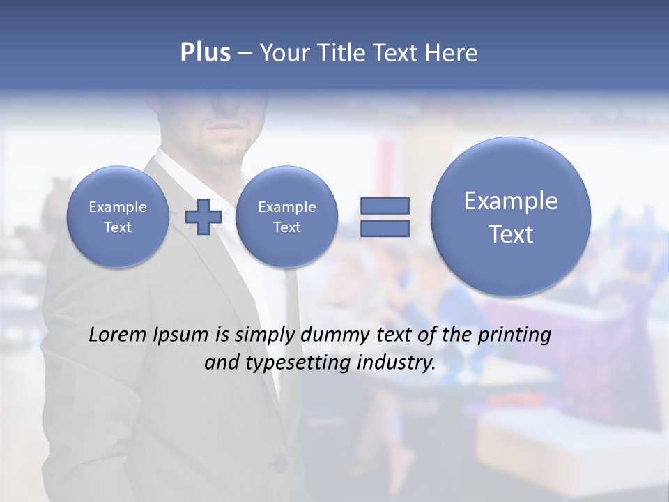 Suit  Stand PowerPoint Template