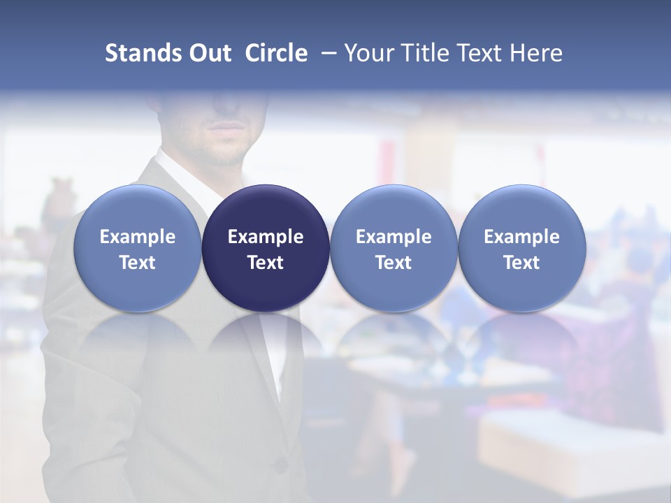 Suit  Stand PowerPoint Template