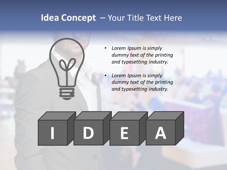 Suit  Stand PowerPoint Template