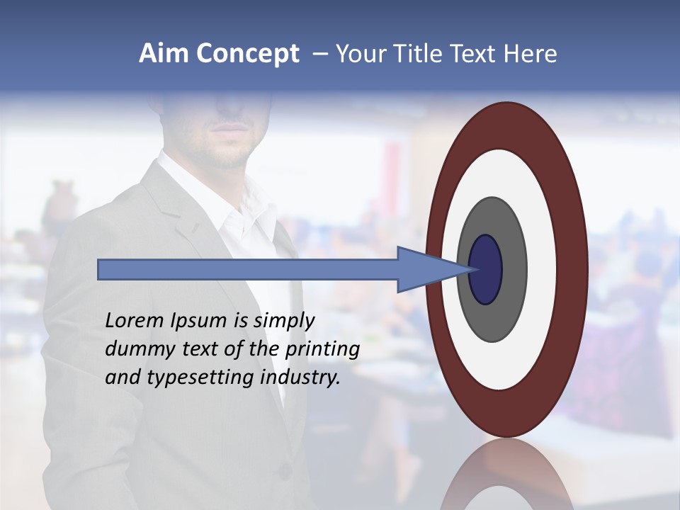 Suit  Stand PowerPoint Template