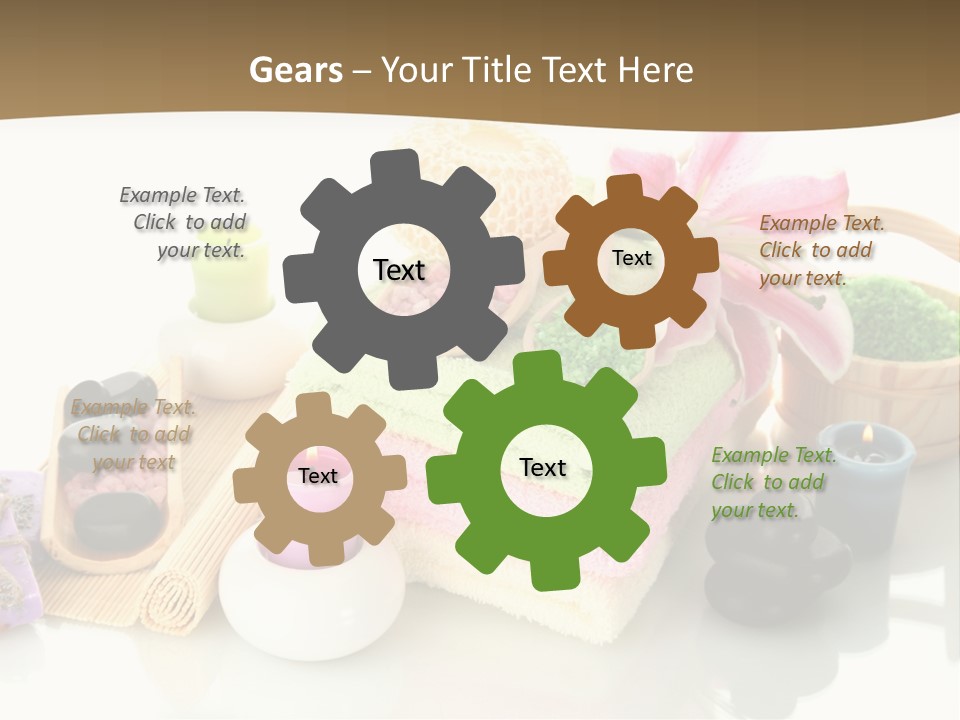 Composition Color Cosmetics PowerPoint Template