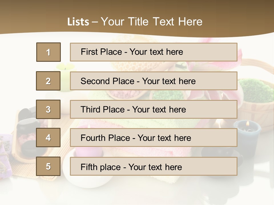 Composition Color Cosmetics PowerPoint Template