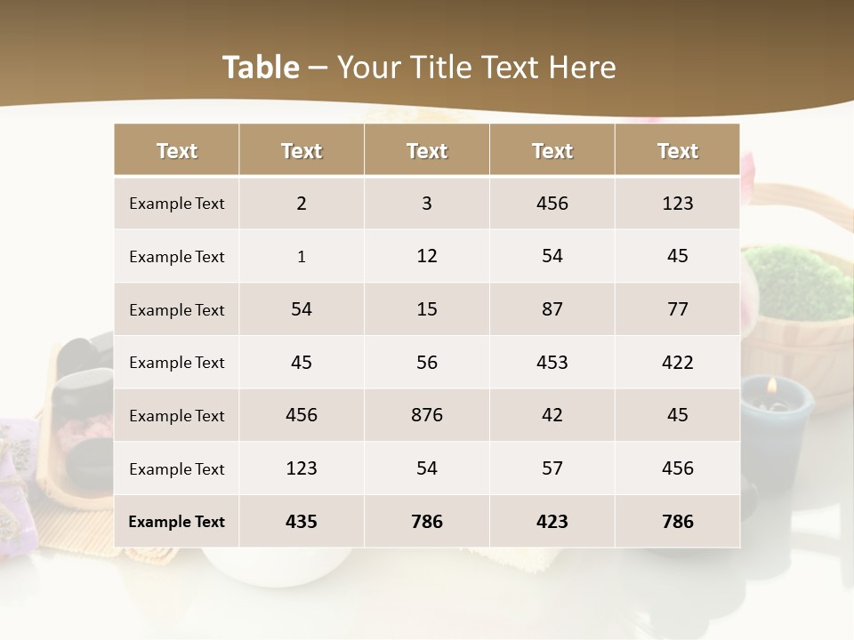 Composition Color Cosmetics PowerPoint Template