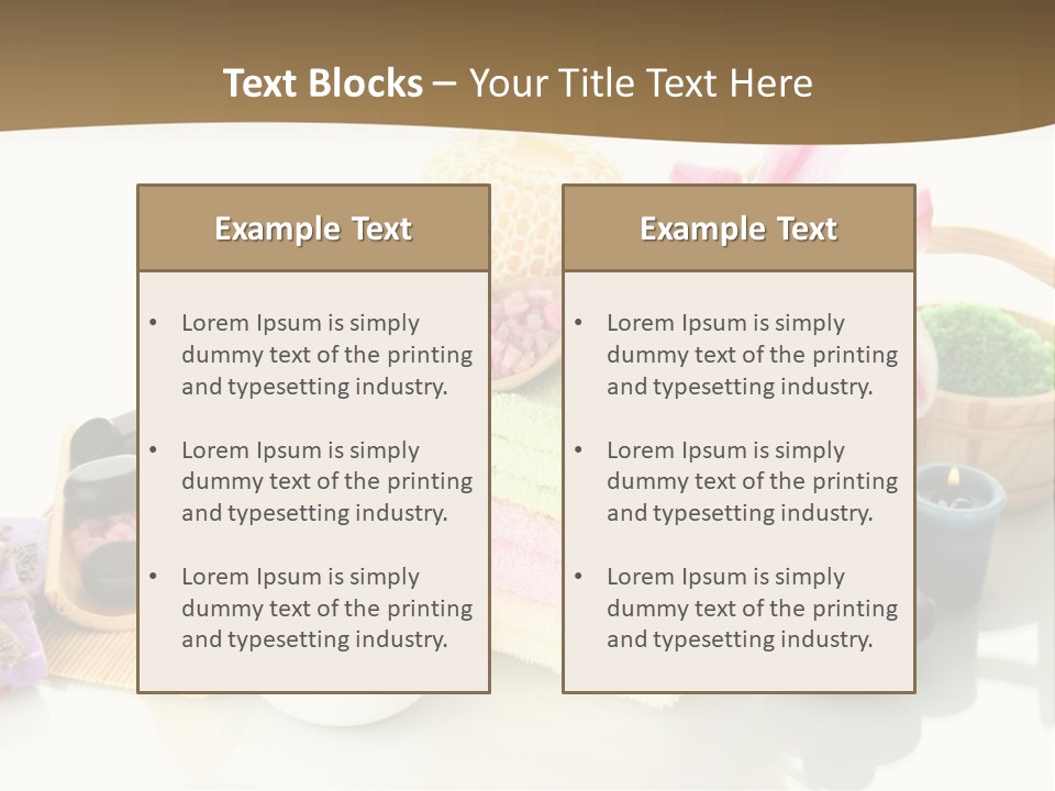 Composition Color Cosmetics PowerPoint Template