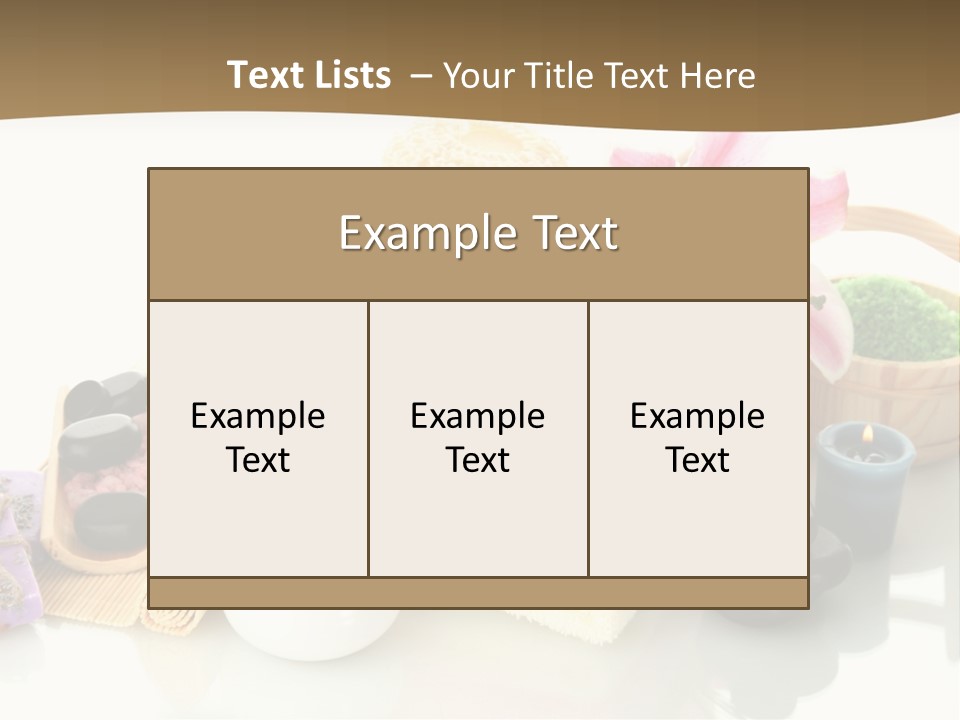 Composition Color Cosmetics PowerPoint Template