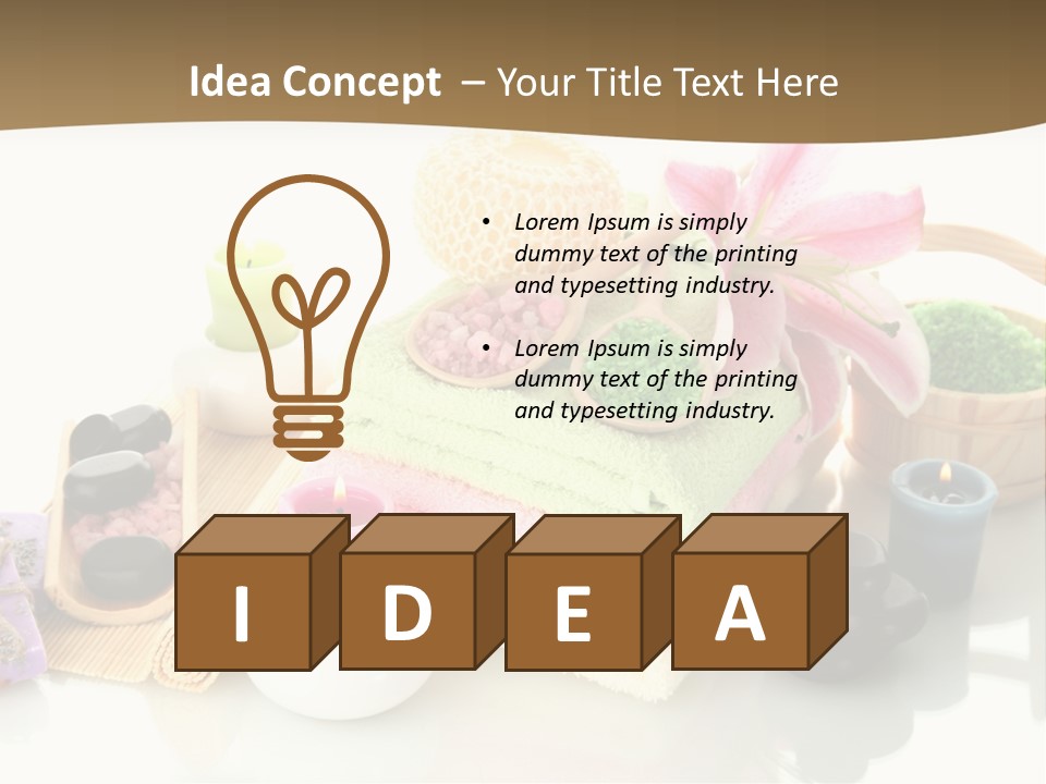 Composition Color Cosmetics PowerPoint Template