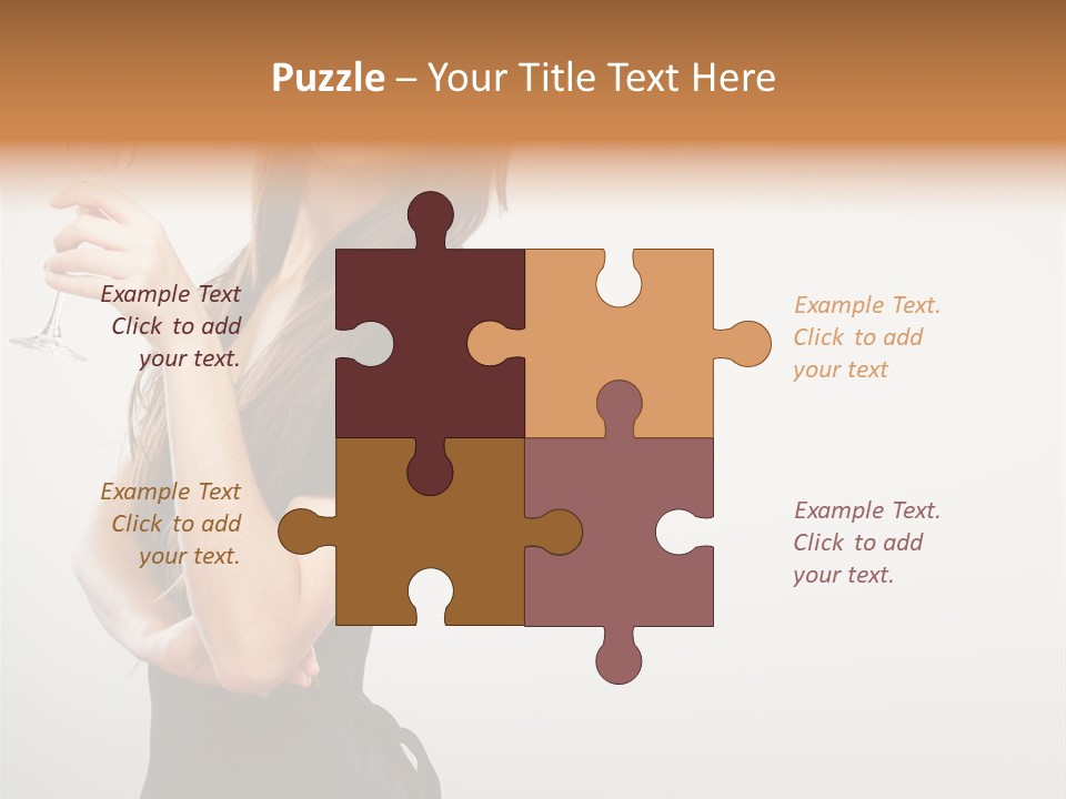 White Young Enjoyment PowerPoint Template