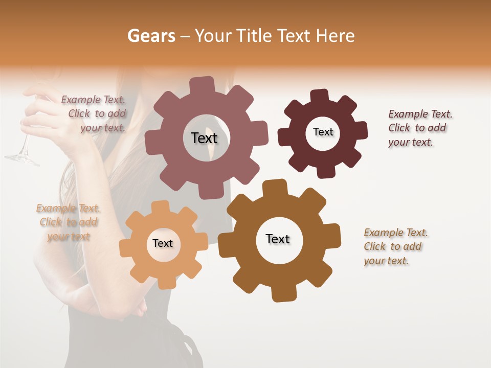 White Young Enjoyment PowerPoint Template