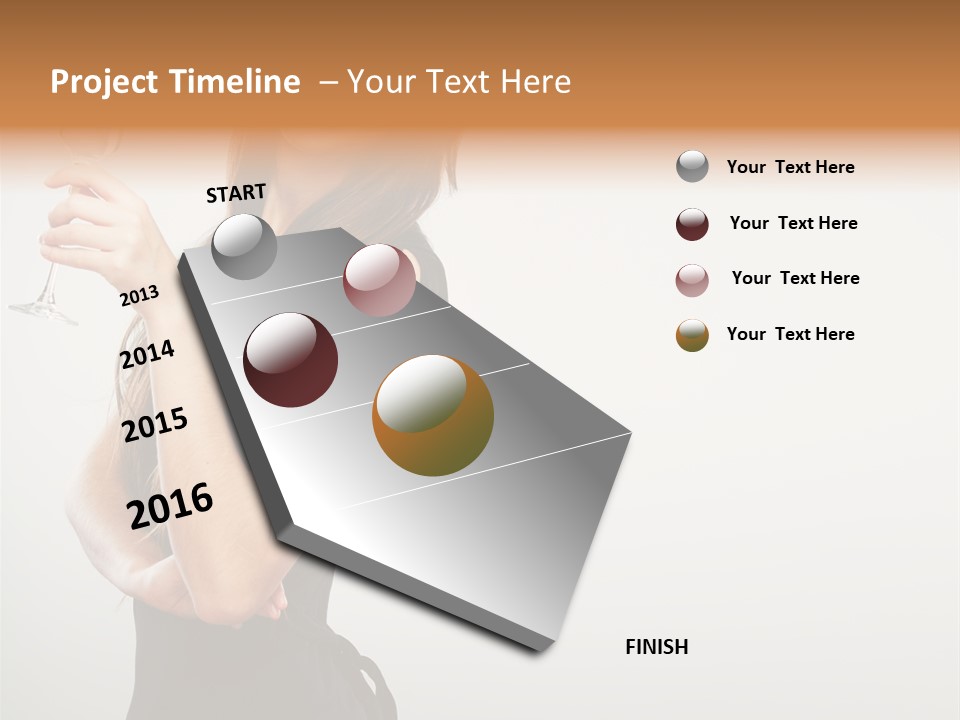 White Young Enjoyment PowerPoint Template