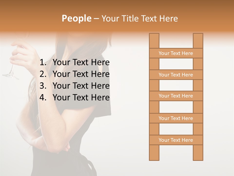 White Young Enjoyment PowerPoint Template