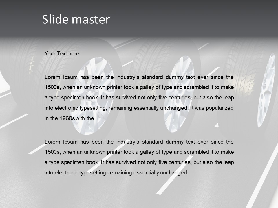 Object Auto Equipment PowerPoint Template