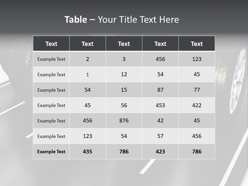 Object Auto Equipment PowerPoint Template