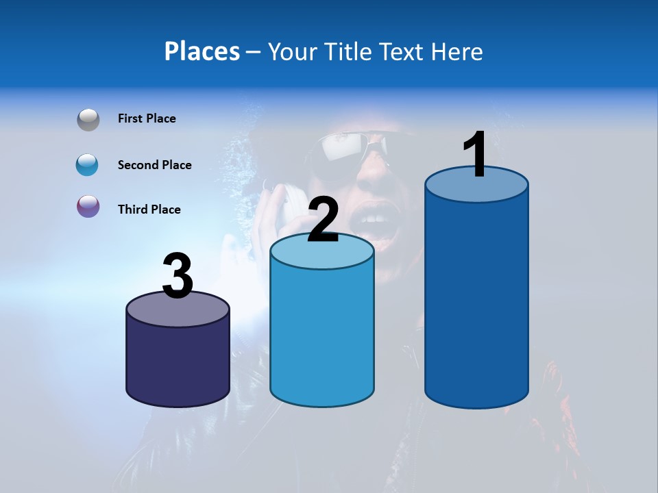 Vinyl Man Singing PowerPoint Template