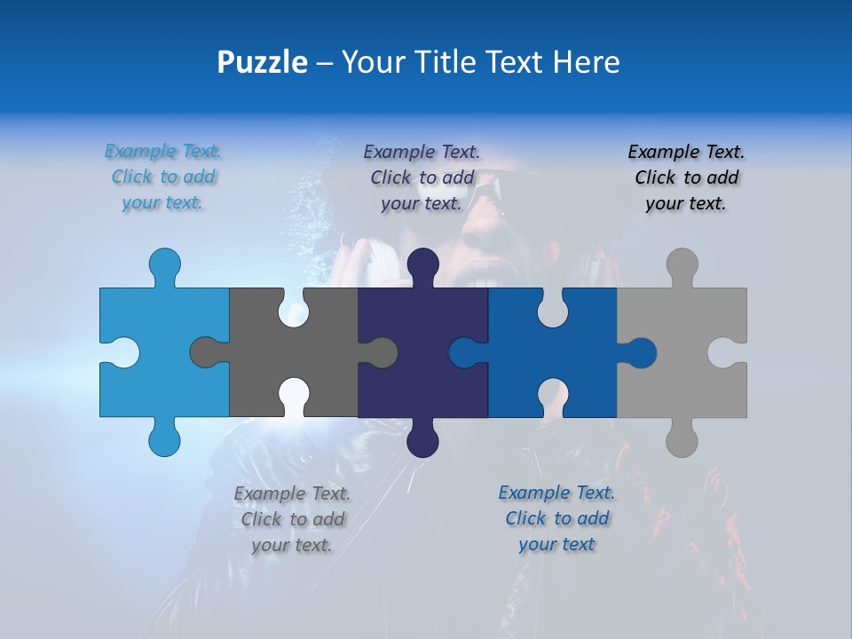 Vinyl Man Singing PowerPoint Template