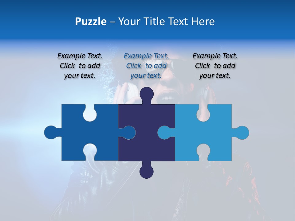 Vinyl Man Singing PowerPoint Template