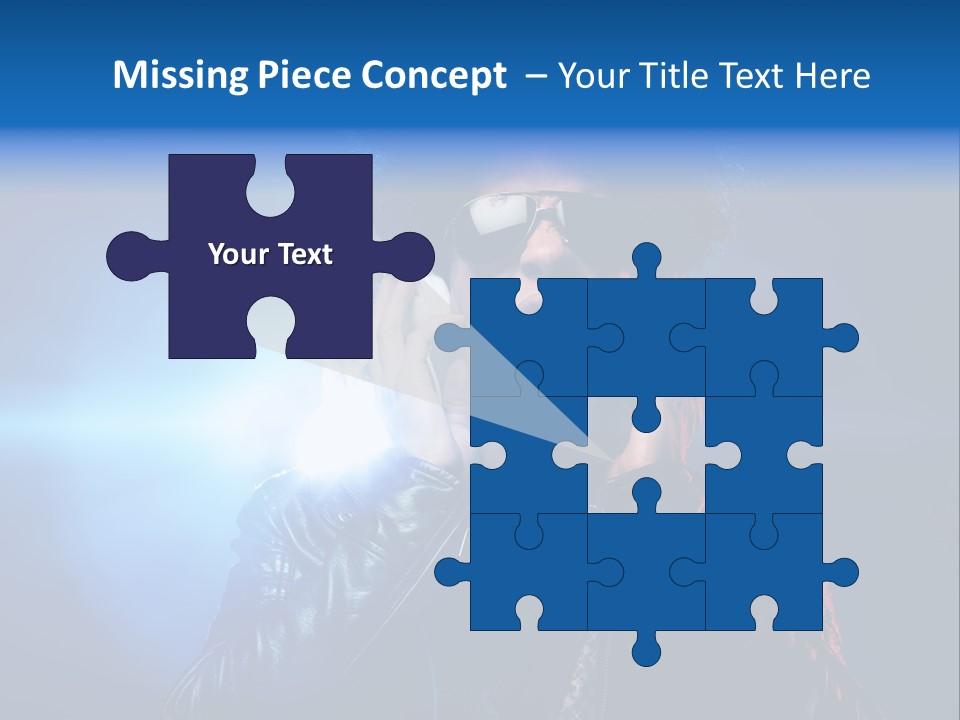 Vinyl Man Singing PowerPoint Template