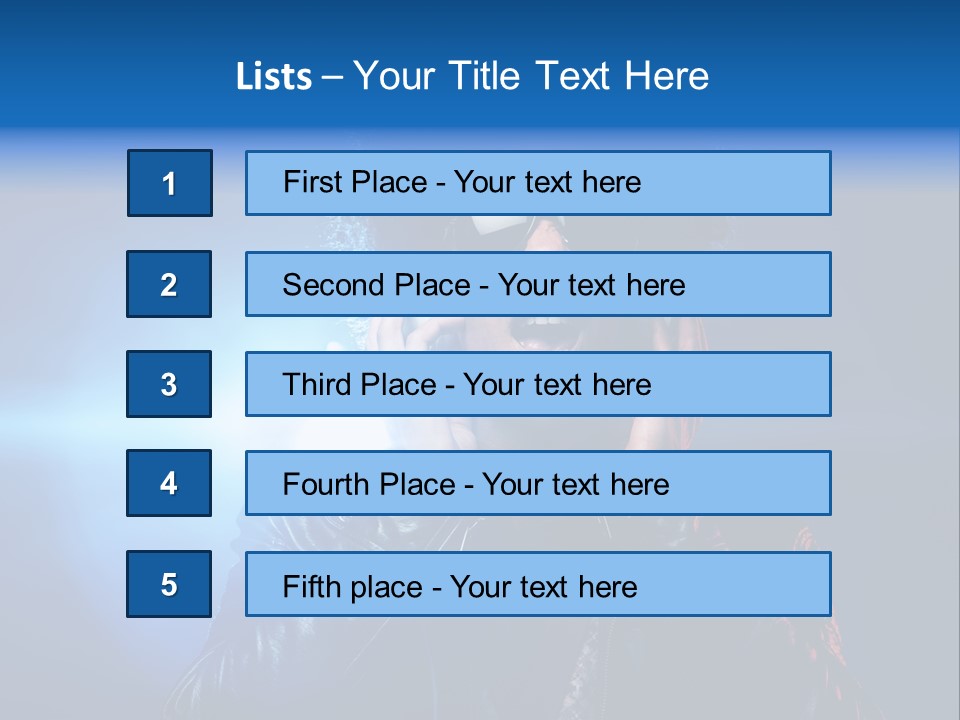 Vinyl Man Singing PowerPoint Template