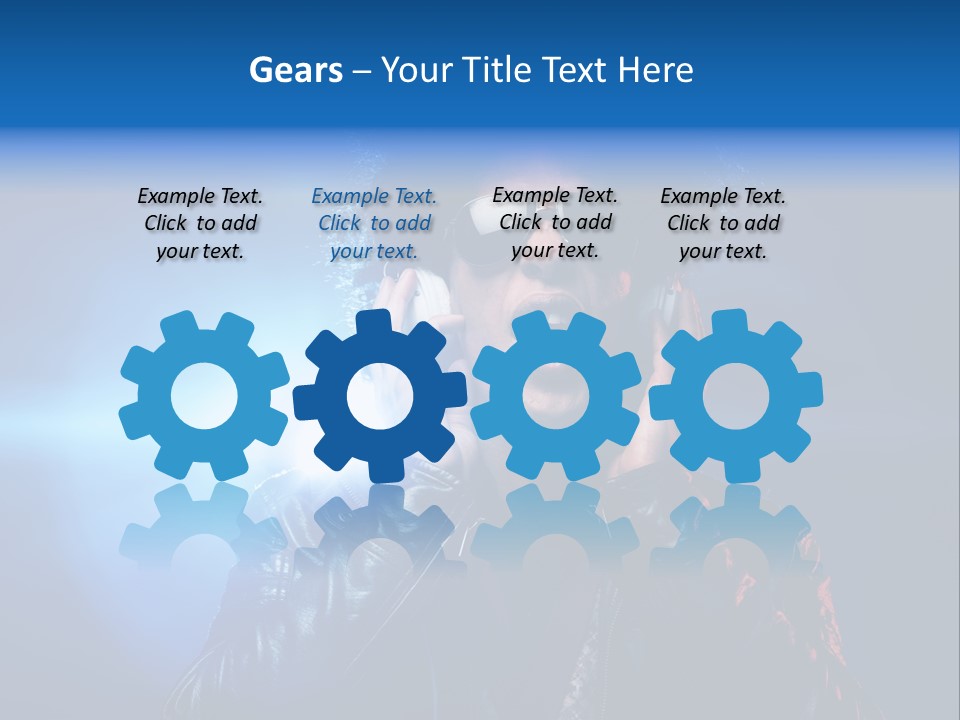 Vinyl Man Singing PowerPoint Template