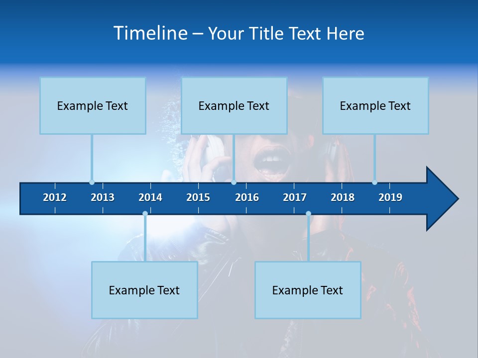 Vinyl Man Singing PowerPoint Template