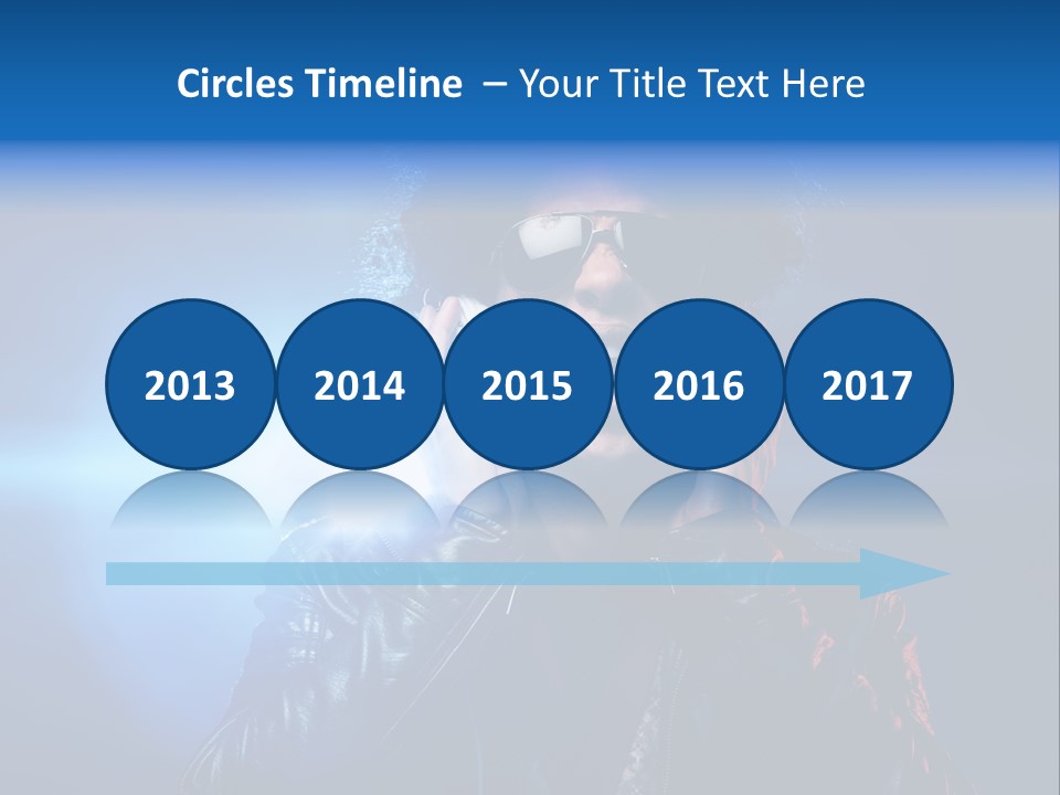 Vinyl Man Singing PowerPoint Template