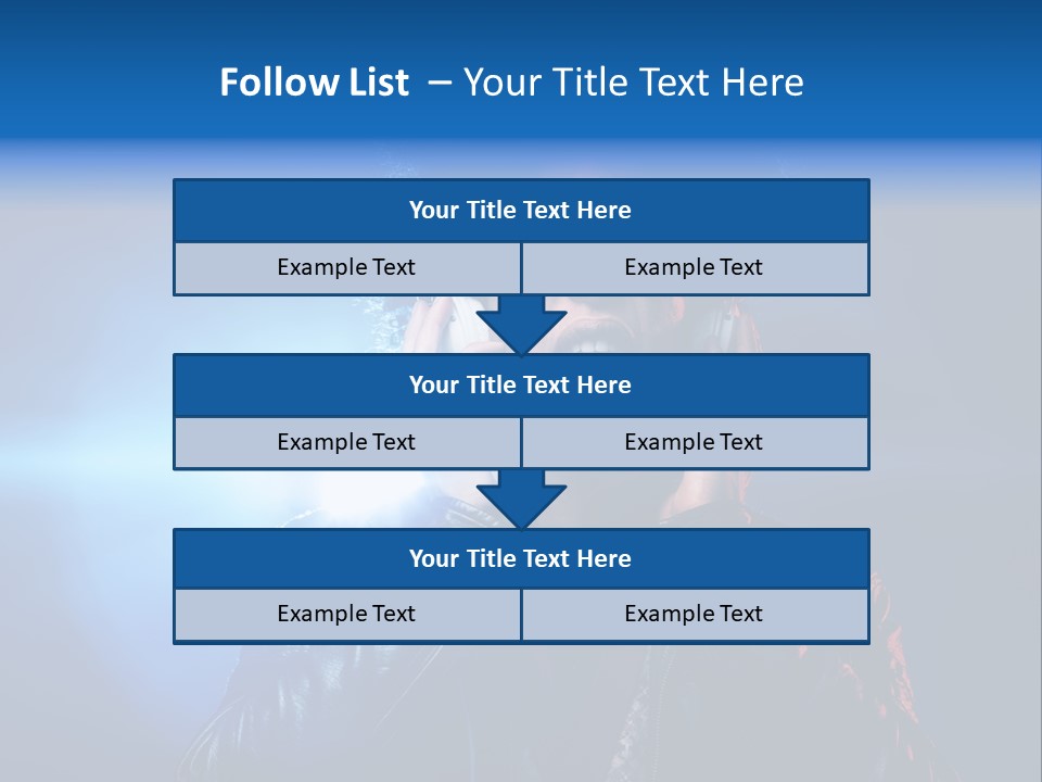 Vinyl Man Singing PowerPoint Template