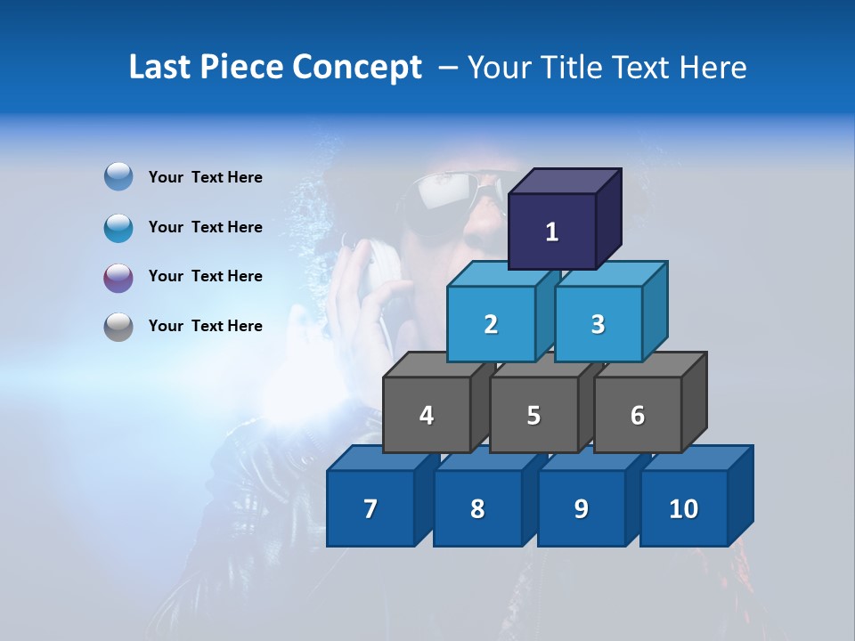 Vinyl Man Singing PowerPoint Template