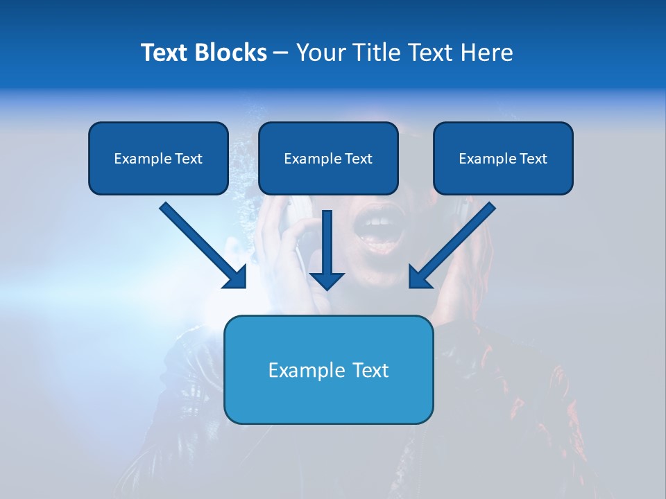 Vinyl Man Singing PowerPoint Template