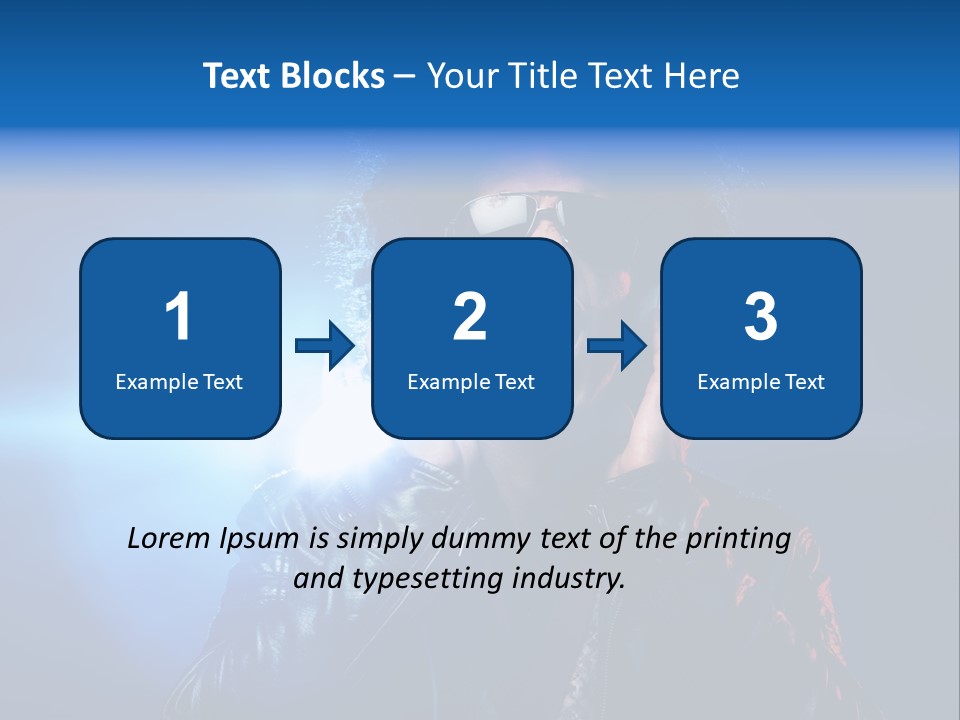 Vinyl Man Singing PowerPoint Template