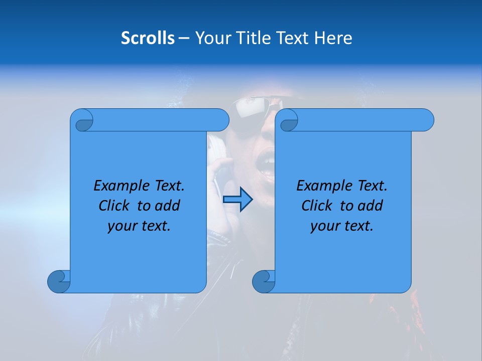 Vinyl Man Singing PowerPoint Template