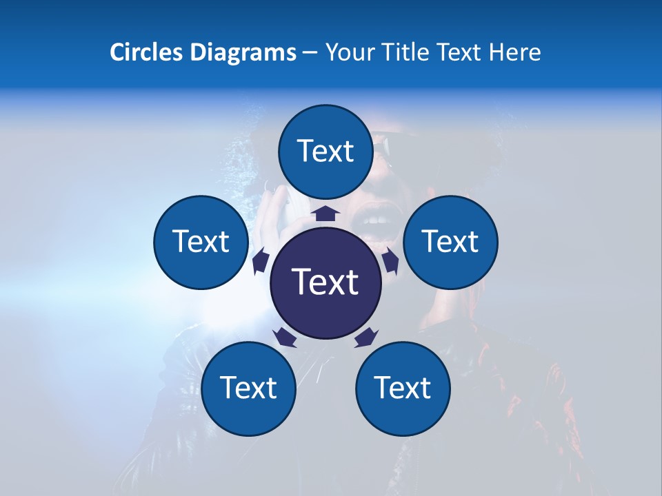 Vinyl Man Singing PowerPoint Template