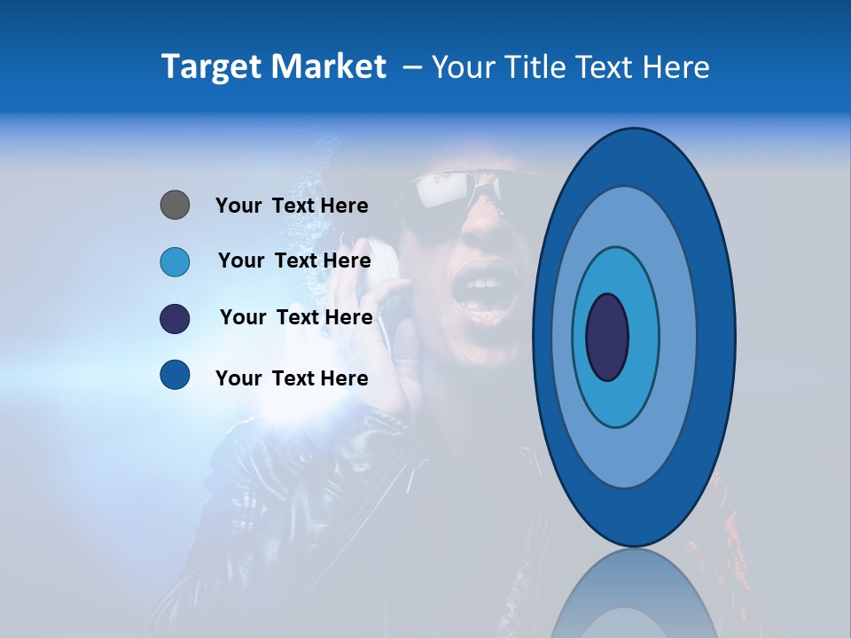 Vinyl Man Singing PowerPoint Template