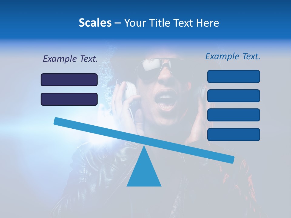 Vinyl Man Singing PowerPoint Template