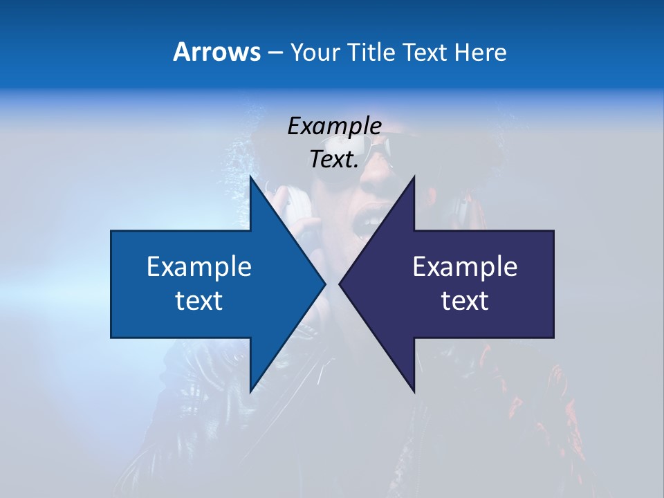 Vinyl Man Singing PowerPoint Template