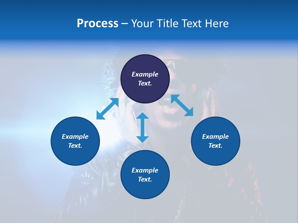 Vinyl Man Singing PowerPoint Template