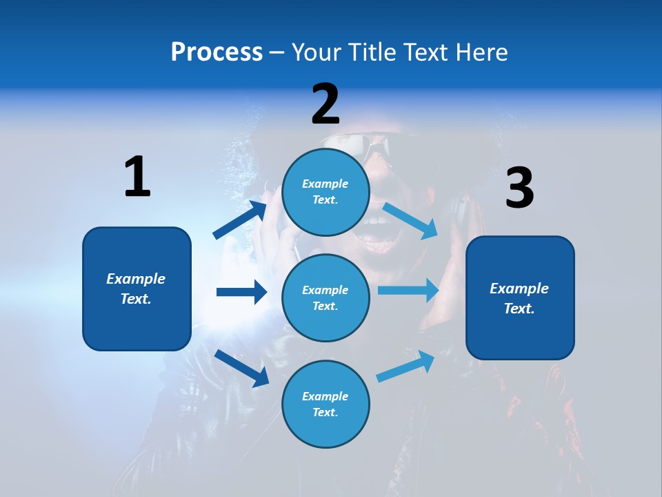 Vinyl Man Singing PowerPoint Template