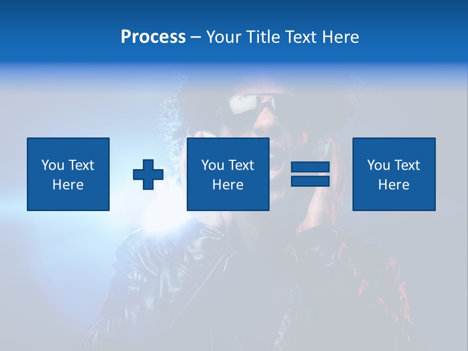 Vinyl Man Singing PowerPoint Template