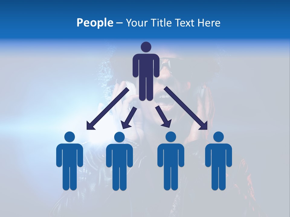 Vinyl Man Singing PowerPoint Template