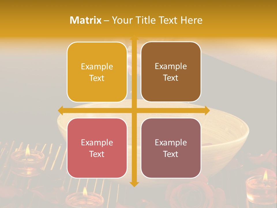 Lifestyle Brown Candles PowerPoint Template