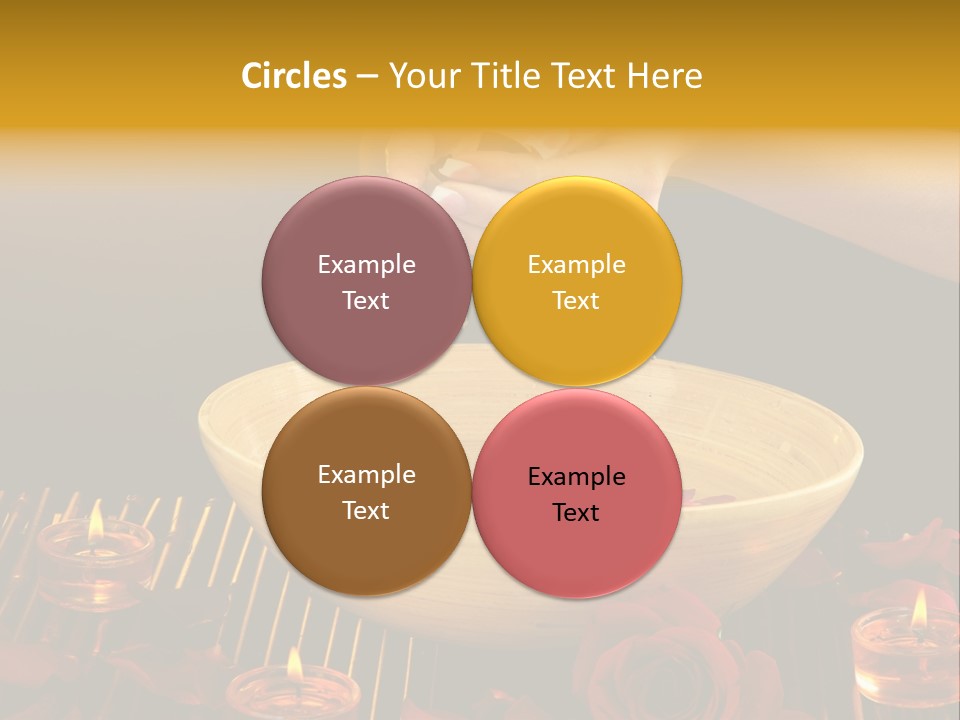 Lifestyle Brown Candles PowerPoint Template