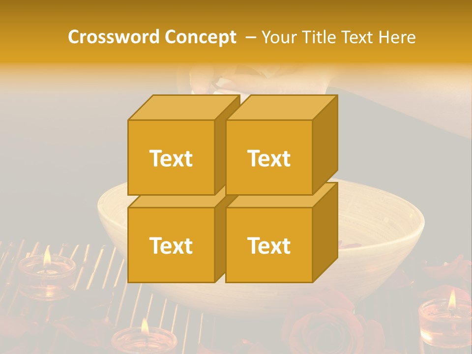 Lifestyle Brown Candles PowerPoint Template