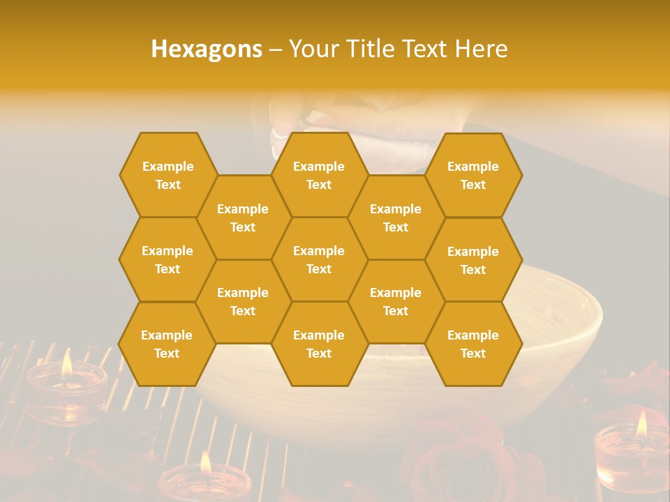 Lifestyle Brown Candles PowerPoint Template