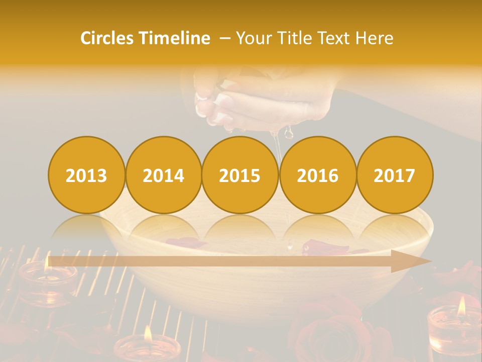 Lifestyle Brown Candles PowerPoint Template