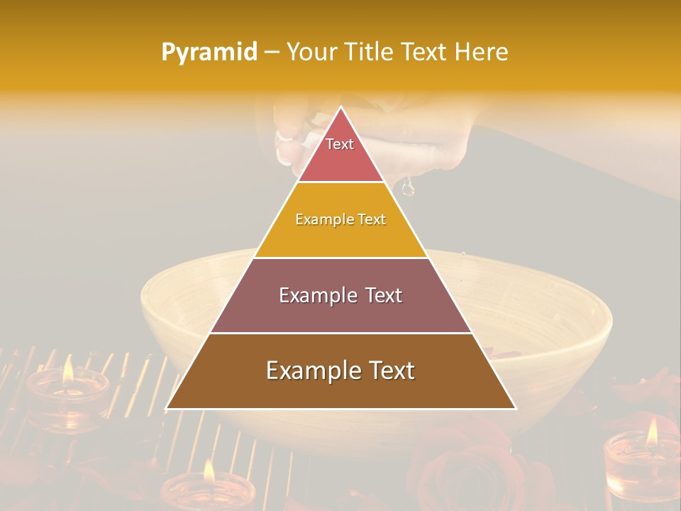 Lifestyle Brown Candles PowerPoint Template