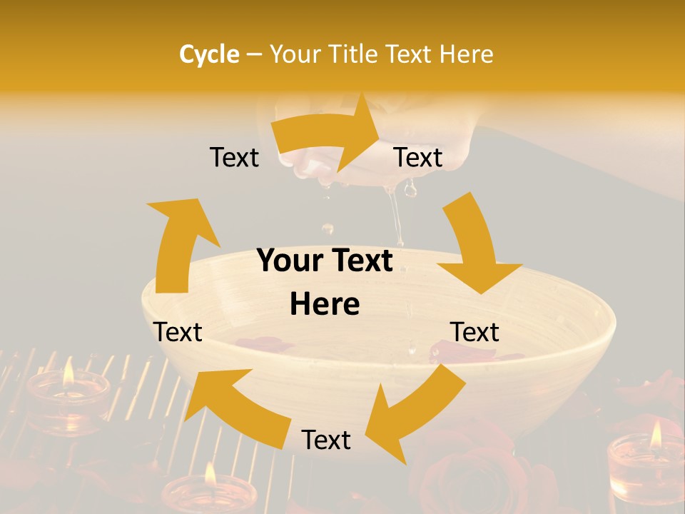 Lifestyle Brown Candles PowerPoint Template