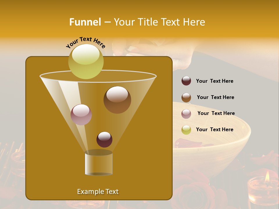 Lifestyle Brown Candles PowerPoint Template