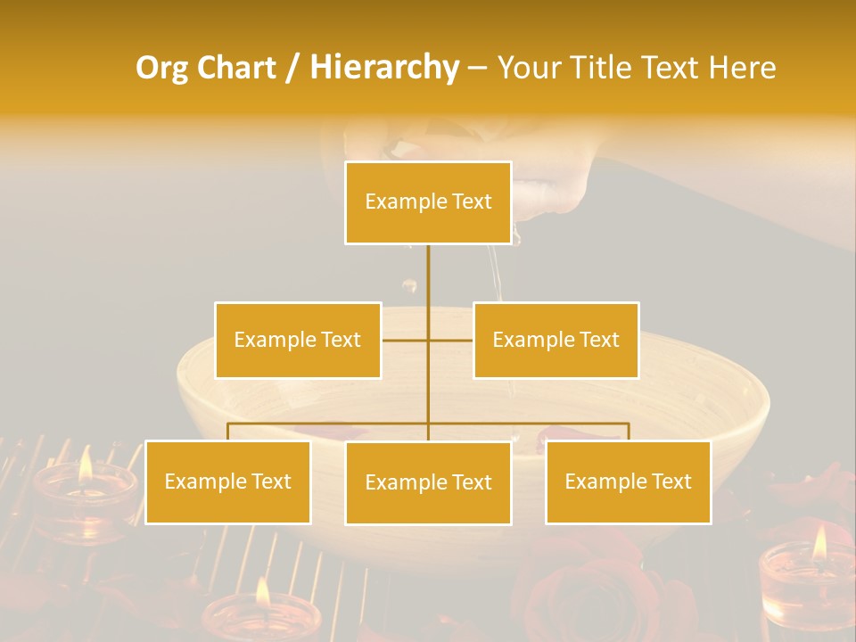 Lifestyle Brown Candles PowerPoint Template