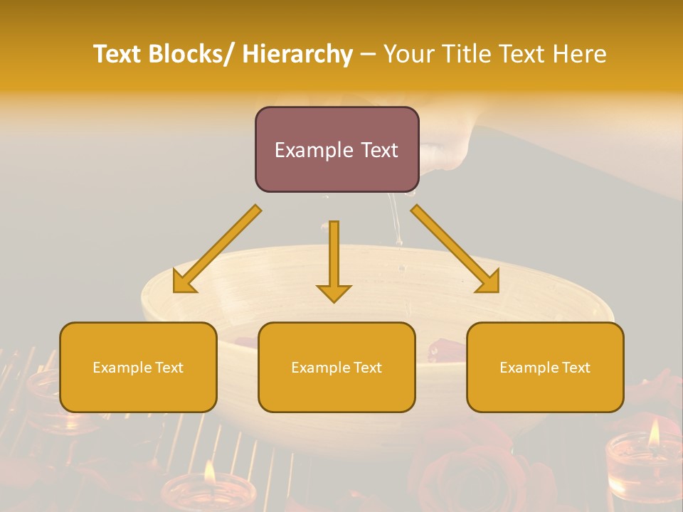 Lifestyle Brown Candles PowerPoint Template