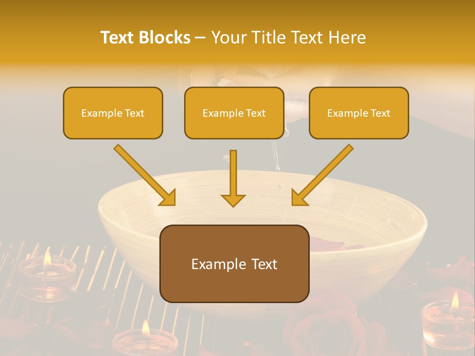Lifestyle Brown Candles PowerPoint Template