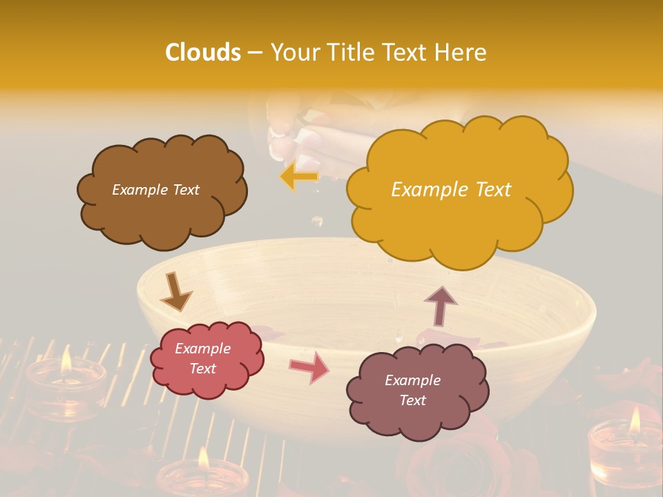Lifestyle Brown Candles PowerPoint Template